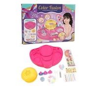 Kids Nail Art Kit, Pretend Nail Care Play Set for Girls Over 5 Years Old, DIY Quick Dry Bright Color ABS Nail Polish Toys with Manicure Platform, Dryer, Glitter and Stickers