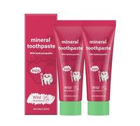 Kids Natural Probiotic Hydroxyapatite Toothpaste, 80g Strawberry Flavored Children's Toothpaste Enamel Protection, Fluoride Free Enamel Protection Remineralising for Children 2+ (2)