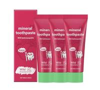 Kids Natural Probiotic Hydroxyapatite Toothpaste, 80g Strawberry Flavored Children's Toothpaste Enamel Protection, Fluoride Free Enamel Protection Remineralising for Children 2+ (3)