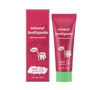 Kids Natural Probiotic Hydroxyapatite Toothpaste, 80g Strawberry Flavored Children's Toothpaste Enamel Protection, Fluoride Free Enamel Protection Remineralising for Children 2+ (1)