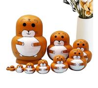 Kids Nesting Dolls,Animal Pattern Educational Stacking Toys | Traditional Russian Nesting Dolls | for Kids Boys Girls Cultural Art Collectors Interior Design Enthusiasts Educators Parents