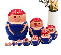 Kids Nesting Dolls | Educational Animal Pattern Stacking Game,Educational Russian Nesting Dolls Cultural Toy - for Boys Girls Cultural Art Collectors Educators Parents Living Room Bedroom Birthday Chr