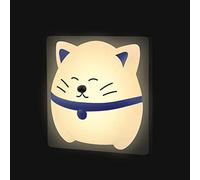 Kids Night Light Plug in Wall, Photocell, Cat Lamp for Nursery