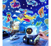 Kids Night Light Projector Space Projection Night Light for Kids Machine Star Lamp Children's Projection Toys Sleep Significant Learning Companion Creative Science Lamp Electronic Music Box Version