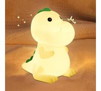Kids Night Light Squishy Dinosaur Nightlight for Kids Room 7 Color Changing Children Bedside Lamp Portable Rechargeable Touch Dimmable Baby Silicone Cute Night Light Dinosaur Lamp for Boys Girls