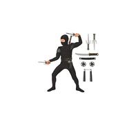 Kids Ninja Costume Childrens Black Kung Fu Outfit For Boys & Girls Small