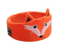 Kids Noise Cancelling Headphone, Blackout Sleep Mask with Thin Speakers & Super Soft Fleece Headband, Comfortable Travel Accessories (Fox)