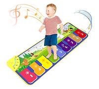 Kids Non-slip Piano Mat, Musical Keyboard Playmat, Music Dance Mat Multifunction Electronic Music Animal Touch Play Blanket Toys Gifts for Baby Toddlers Boys 1-4 Years Old (110 * 36cm)1