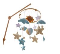 Kids Nursery Mobile Handmade Wooden Ornaments Hanging Decor