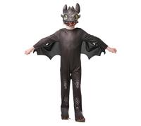 Kids Official Dreamworks Dragons Toothless Fancy dress costume 3 - 8 Yrs