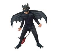 NIGHT FURY TOOTHLESS COSTUME - FANCY DRESS COSTUME (SIZE: M) Unisex Costumes NEW