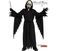 Kids Official SCREAM VI Costume + Mask Ghost Face® Halloween Robe Ages 8-Teens