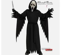 Kids Official SCREAM VI Costume + Mask Ghost Face® Halloween Robe Ages 8-Teens