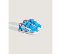Kids Old Skool V Trainers with Touch 'n' Close Fastening Blue/White