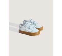 Kids Old Skool V Trainers with Touch 'n' Close Fastening Sky Blue/White