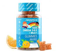 Kids Omega 3 Gummies - 50mg ALA Including Omega 3 6 9 Complex with Added Vitamin E & D - Kids Friendly Capsules Alternative - Plant Based Alternative to Omega 3 Fish Oil - 1 Month Supply - Novomins