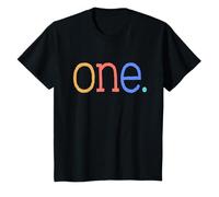 Kids One Playful Colorful 1st Birthday Design 1-Year-Old T-Shirt