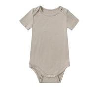 Kids Onesie Pyjamas - Short Sleeve Bodysuit Baby: Soft Bodysuits for Newborns, and Infants - Stylish, Comfortable, Overlap Shoulders, Knit Fabric - Briar, 3-6 Months (Grey, 3-6 Months)