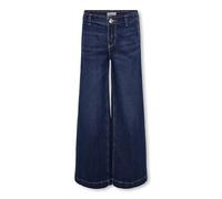 KIDS ONLY Girls' Kogcomet Wide DNM PIM Noos Trousers, Dark Denim Blue, 152