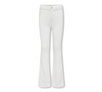 KIDS ONLY Girl's KOGROYAL Life REG Flared PIM NOOS Flared Jeans, White,