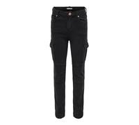 Kids Only Girl's KONMISSOURI REG ANK Life Cargo PNT NOOS Jeans, Black, 122