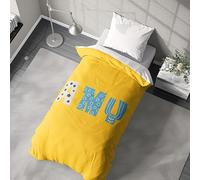 Kids Onyx Alphabet Personalised Single Duvet Cover and Pillowcase Set - Custom Name Bedding for Boys or Girls - Monochrome Letter Design - Choose Background Colour - UK Made Bedroom Gift