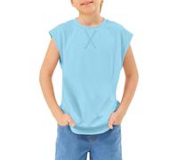 Kids' Original T-Shirt Boys Tank Tops Sleeveless Crewneck Athletic Summer Casual Tees Comfortable Undershirts for Kids Age 3-14 Years (Sky Blue, 11-12Years)