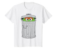 Kids Oscar The Grouch In Trash Can Kids T-Shirt