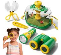 Kids Outdoor Bug Catcher Explorer Set with Bug House & Binoculars Ages 3-8