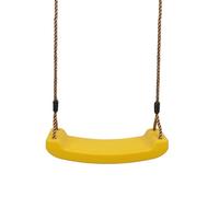 Kids Outdoor Swing Seat with Strong Braided Ropes & Length Control Hinge - Heavy-Duty Playground Swing for Ages 3-10 - 100kg Capacity - Clamp Fixation