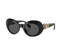 Kids Oval Sunglasses Black Glossy- unisex- Versace- Sunglasses- Black- 45 MM- Kids 45 MM