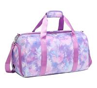 Kids Overnight Duffle Bag for Girls Dance Bag Unicorn Travel Bag for Kids Lightweight Sport Gym Bags for Girls with Shoe Compartment Wet Pocket