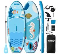 Kids Paddle Board with SUP Accessories, Child Paddle Board Durable, Lightweight, Stable Design, Wide Non-Slip Deck, 7ft Inflatable Paddle Boards for Kids & Youth