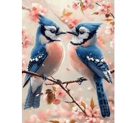 Kids Paint by Numbers Bird Paint by Numbers for Adults Animal, DIY Art Kits for Children Beginners, Canvas Painting with Paint Brushes Acrylic, Women's Hobby, Home Decor Gifts for Friends 80x100cm