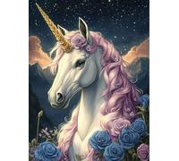 Kids Paint by Numbers Horse Paint by Numbers for Adults Unicorn, DIY Art Kits for Children Beginners, Canvas Painting with Paint Brushes Acrylic, Women's Hobby, Home Decor Gifts for Friends 85x110cm