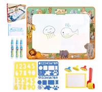 kids painting and writing doodles, water painting mat - painting set for toddlers 150x90cm, no mess water mat, drawing mat, toy for