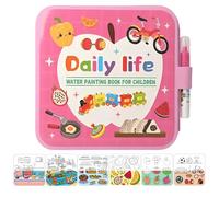 Kids Painting Toys Water Doodle Book - Reusable Educational Games, Toys Coloring Book Set, Portable Fun Animal Free Creativity Feature for Christmas, Art Supplies, Travel Airplane