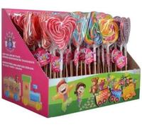 Kids Party Bag Sweets Lollies Spiral Rainbow Unicorn Lollipop Candies 5-8 Different Shapes Kids Sweet Candy Gifts for Children (50)