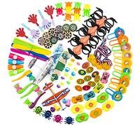 Kids Party Bags Fillers for Kids Unisex- 100 Pieces Assortment Pack of Small Toys Classroom Prizes and Rewards | Fun and Colorful Birthday Party Favors (100 Pack Party Bag Fillers)