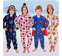 Kids Paw Patrol Chase Fleece Zip-Up Onesie Blue - Age 7-8