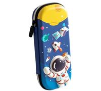 Kids Pencil Case - 3-Layer 3D Astronaut Cat Storage Bag,Big Pencil Pouch Funny Pen Case - for Kids Boys Girls Student School Classroom Stationery Marker Ruler Eraser Birthday Holiday