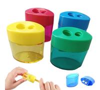 Kids Pencil Sharpener,Pencil sharpner,4 Pcs 3-in-1 Pencil Sharpeners,Dual Hole,sharpeners for Kids,Cute Sharpener,Pencil sharpeners Multipack,for Kids, Students,Home & Office-4pcs-B