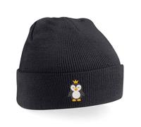 Kids Penguin Beanie Hat (Black)