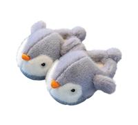 Kids Penguin Plush Slippers Cute Warm House Slides Winter Non Slip Shoes
