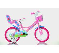 Peppa Pig 14'' Girls Bicycle with Doll Carrier