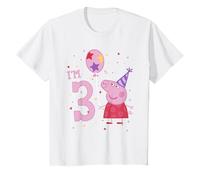Kids Peppa Pig I'm 3 Birthday With Confetti T-Shirt