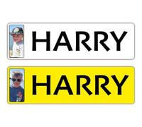 Kids Personalised Picture & Text Number Plates Vinyl Sticker Set Front & Rear - Child's Children's Electric Ride On Car Bike Trike Etc NOT Road Legal - Epic Modz