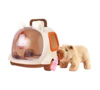 Kids Pet Care Play Set - Soft Robotic Puppy Toy, Pretend Grooming Kit | Battery-Powered Pet Simulation Set, Plush Rabbit and Cat Combo for Toddler Travel Play, Home Leisure Corner, Children