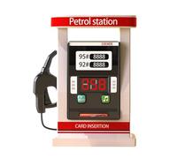 Kids Petrol Pump Toy, Kids Petrol Pump with Sounds, Parent-Child Cognitive Toy Simulate Petrol Service Station Educational Toy for Boys Girls 17,5x11,5x4 cm