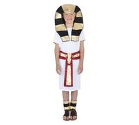 Kids Pharaoh Egyptian Costume - Ancient Egypt Fancy Dress Outfit (Small 4-6 Year